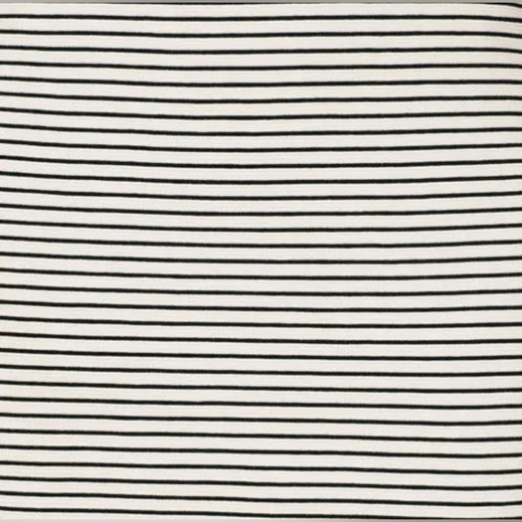 LOFT VERTICAL STRIPED ELASTIC WAIST STRETCH PONTE MINI PENCIL SKIRT NWT SZ M - Picture 3 of 9